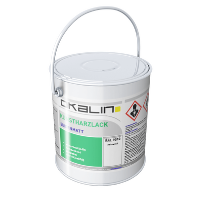 Kunstharzlack seidenmatt RAL 9010 GHS-1