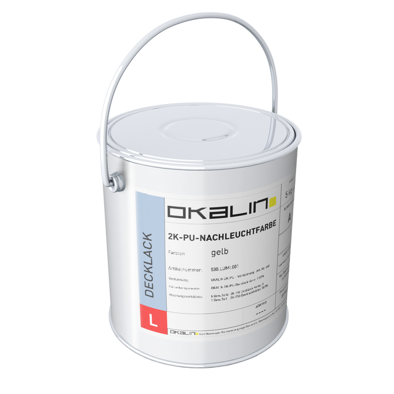 2K-PU-Nachleuchtfarbe gelb GHS-1