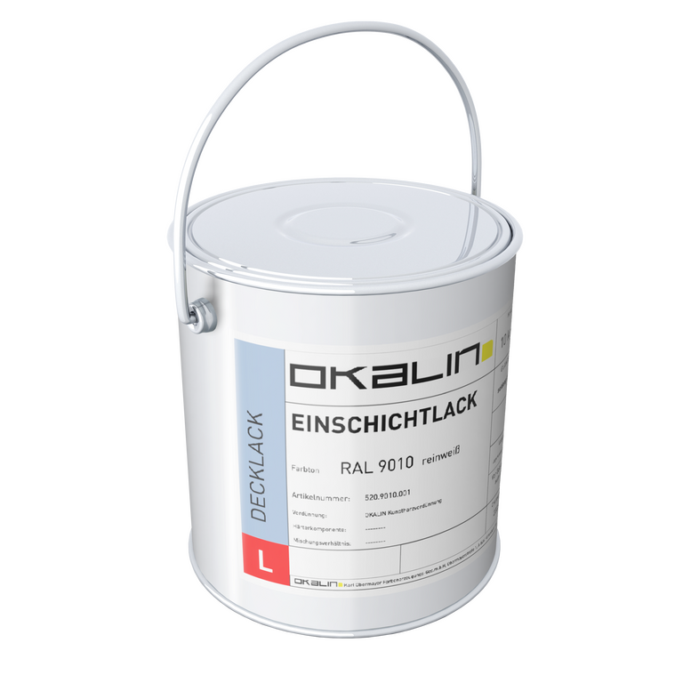 Einschichtlack RAL 9010 seidenglänzend GHS-1