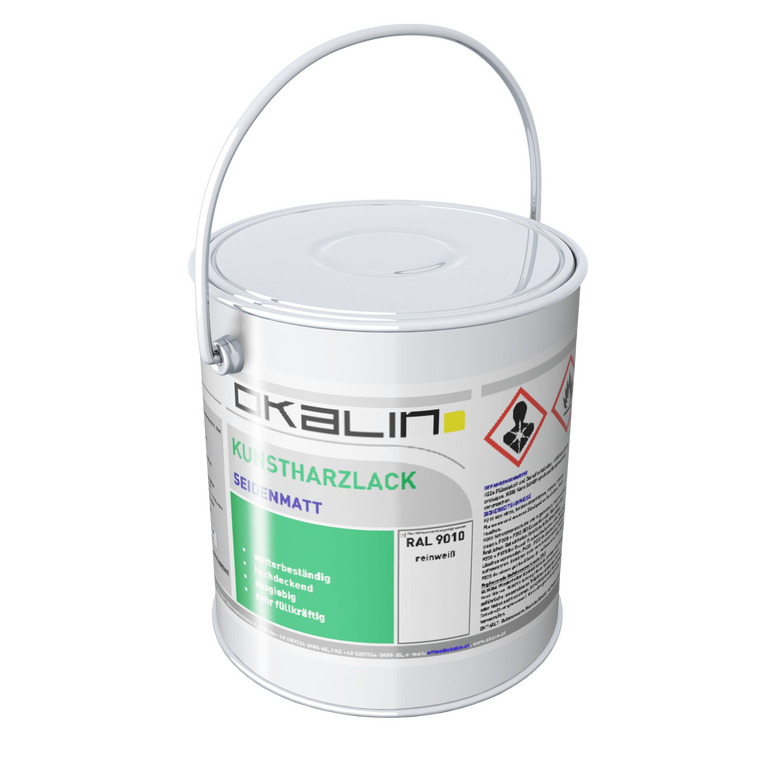 Kunstharzlack seidenmatt RAL 9010 GHS-1